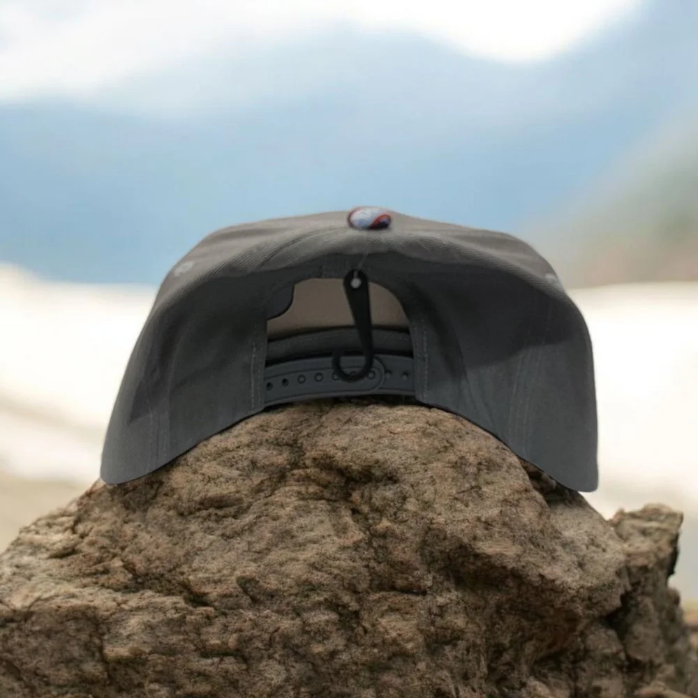 Gray Geometric Pattern Cap - Picture 2 of 2
